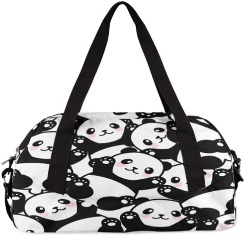 Сладко детска Спортна чанта с изображение на животни Панди за момчета и момичета, С Шарките на Пандите, Водоустойчива