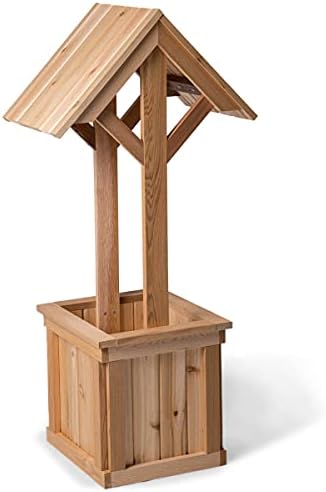 Кутия за плантатор All Things Cedar Wishing Well (4 фута)