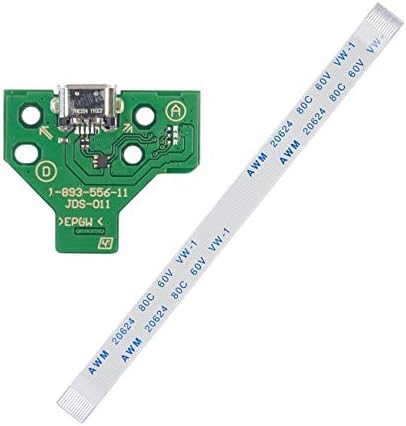 fengzong 1 бр. Такса конектор, USB порт за зареждане на JDS-011 контролера на SONY PS4 + 12-пинов Кабел S Mini Board