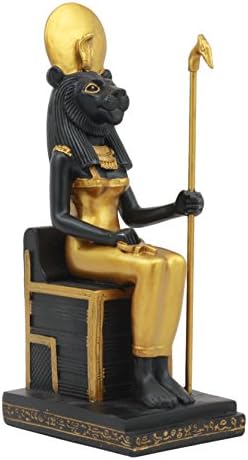 Эброс Класически Египетски Богове и Богини, Восседающие На Престола На Статуята на Боговете на Египет Владетел на човечеството