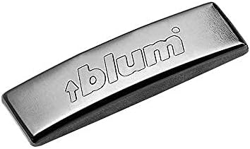 Делото шарнирной капачки Blum с логото на марката. Част № 70.1503 BP. Поставете Горната част на затягане, Стоманена капак на панта с прав лост, 110, 100 и 95 градуса (4)