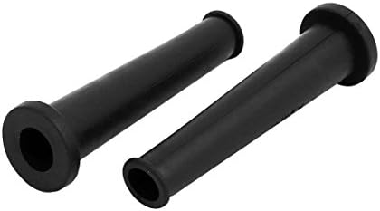 Aexit 5pcs 12 мм Електроинструмент Диаметър PVC Жично Ръкав Протектор Обувки Черен за ъглошлайф Модел: 33as163qo186