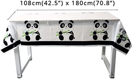 Аксесоари за партита LYT Panda включват банер с принтом панди 1 бр. и покривки за маси, с пандой 1 бр. за детски рождени