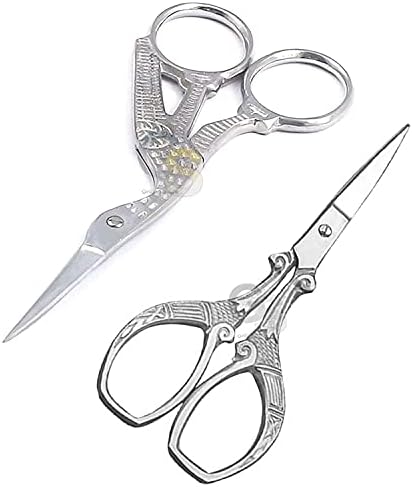 Ножици за бродиране, Остри ножици под формата на Щъркел от Неръждаема стомана за Бродерия, Художествена работа, Продевания
