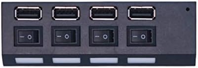 WYFDP USB 2.0 Хъб Сплитер Hub Използвате захранващ Адаптер 4 Порта Няколко Удължител 2,0 USB-Хъб с Ключ за PC