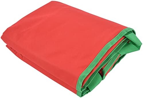 чанта за съхранение на коледно plplaaoo, е 44.9 x 15,0 х 19,8 инча, предпазва коледна елха от повреди, ярко червен Защитен