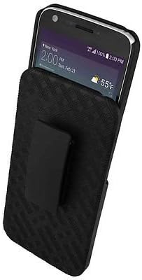 Разход калъф Verizon OEM Shell с кобур и стойка за LG G5 - Черно - търговия на Дребно опаковка