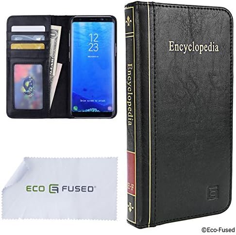 Калъф-за награда от еко-кожа, съвместим с Samsung Galaxy S8 - Отделения за кредитни карти и банкноти в стила на портфейла