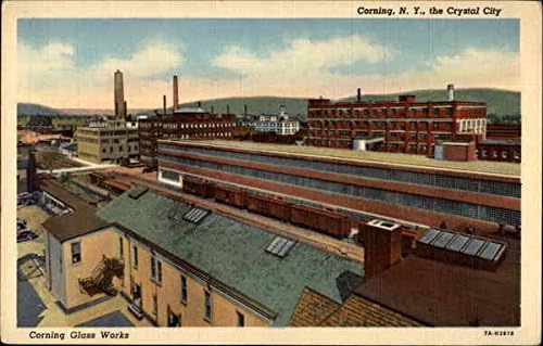 Corning Glass Works, Корнинг, Ню Йорк, Кристал сити Корнинг, Ню Йорк Оригиналната Антични Картичка