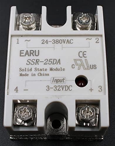 HIFASI 1 бр. SSR-25 DA SSR-25DA 25A SSR Превключващ Вход 3-32 vdc Изход 24-380 В променлив ток, за да PID-Регулатор на