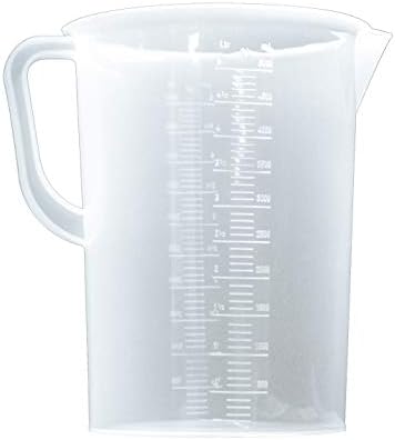 Пластмасови Степен Мензурки обем 5 литра, с Дръжки, Мерителна Чаша Пластмасова Мерителна Чашка с обем 5000 мл