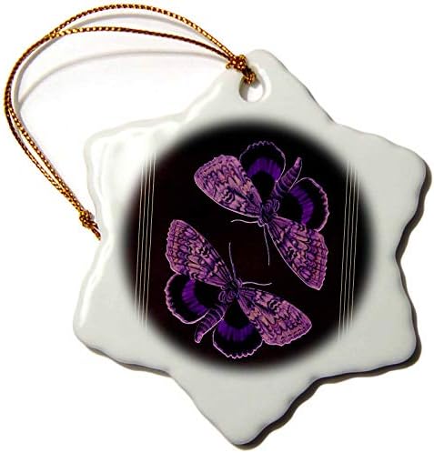 3. Начертайте виолетови и розови пеперуди в текстурированном тъмно purple фон. - Декорации (orn-53929-1)