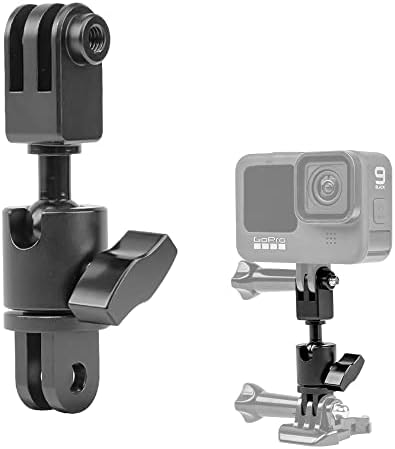 Адаптер за монтиране на камери SUREWO от алуминий, метал със завъртане на 360 градуса, който е съвместим с GoPro Hero