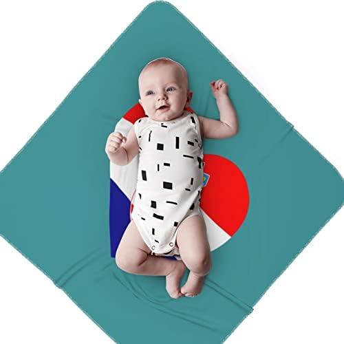Любовта Флаг Хърватия Детско Одеало Приемащото Одеало за Бебета Новородено Промяна Калъф Обвивка