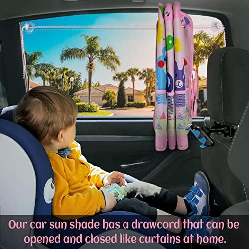 DIZA100 Авто сенника на прозореца за децата, Пълен с Оттенък на Автомобилни Прозорци щори с Мрежесто джоб За съхранение,