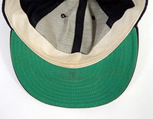 1989-95 Ню Йорк Янкис Ранди Веларде 18 Използвал в играта с Черна шапка DP22796 - Използвал в играта шапки MLB