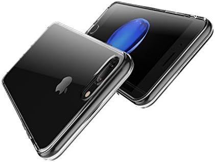 technext020 Прозрачен Калъф за iPhone 7 Plus / iPhone Plus 8 Прозрачен Калъф за носене, устойчив на удари ултра тънък