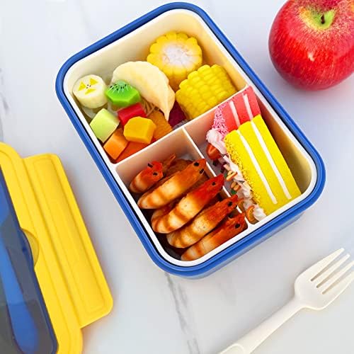 HSUJCYF Bento Box Adult Lunch Box - Здрав Bento-Обяд-бокс за деца, Изолиран пакет за обяд, Прибори за хранене и закуски,