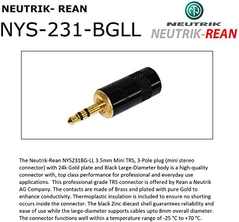 Удлинительный кабел за слушалки с четири салда дължина от 6 фута, изработени по поръчка на компанията СА НАЙ CABLES С помощта на тел Mogami 2893 и Neutrik–Rean NYS231BG-LL-голям диамет