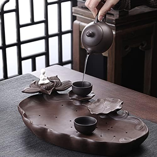 VOSAREA Кръгла Тава За подаване на чай Гунфу Китайски Чай Тава Керамични Японски Чаен Поднос Притежателя на Чайника Малка