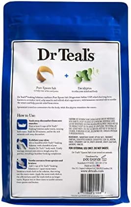 Подаръчен комплект за сол бани Dr. Teals за Деня на майката (3 опаковки от 3 кг) - Успокояваща Лавандула, евкалипт и