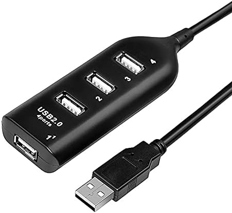 KJHD 2,0 Мулти USB 2.0 Хъб USB Сплитер Високоскоростен 3 USB-четец на карти USB-Удължител за преносими КОМПЮТРИ (Цвят: