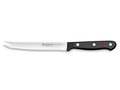 Комплект Ножове за почистване на зеленчуци Wüsthof Gourmet от 3 теми и Нож за домати Gourmet 5 инча