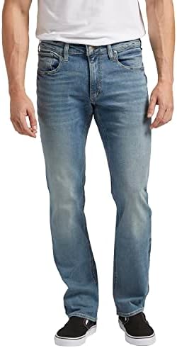 Silver Jeans Co. Мъжки Дънки Allan Slim Fit с директни штанинами
