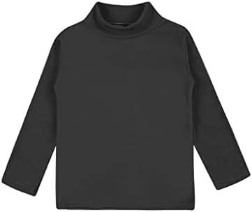 TTAO/Детско топлинна бельо, Блузи, тениски с дълъг ръкав, Есенно-Зимна Топла Тениска, Тениски, Черен Тип Б, в продължение