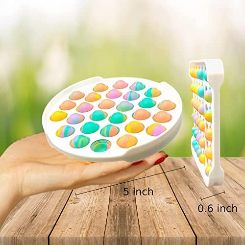 Geeligo Равенство Dyed Fidget Push Bubble Toy - Цветни играчки-неспокойни за деца, деца с аутизъм, средство за облекчаване