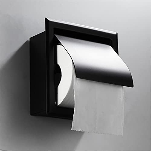 GENIGW-Вградени Държач за Тоалетна Хартия, Кутия за хартия в Двойна Ролка от Неръждаема Стомана за Баня, монтиран на