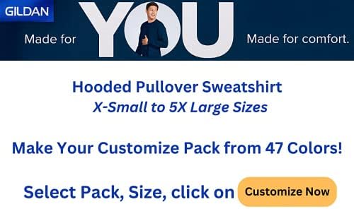 Вземете пуловер с качулка за възрастни, флисовую толстовку Унисекс (G185), толстовку с качулка 1I2I4I6 Multipack - Създайте