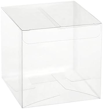 Прозрачни кутии за съхранение от PET пластмаса (8 опаковки) 7,5 x 3,75x 2.5 - Прозрачни подаръчни кутии, Празни контейнери,