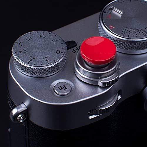 VKO червения Бутон за освобождаване на затвора от мек метал, съвместима с камера Fujifilm X-T30 X-T3 X-T2 X100F X-T20