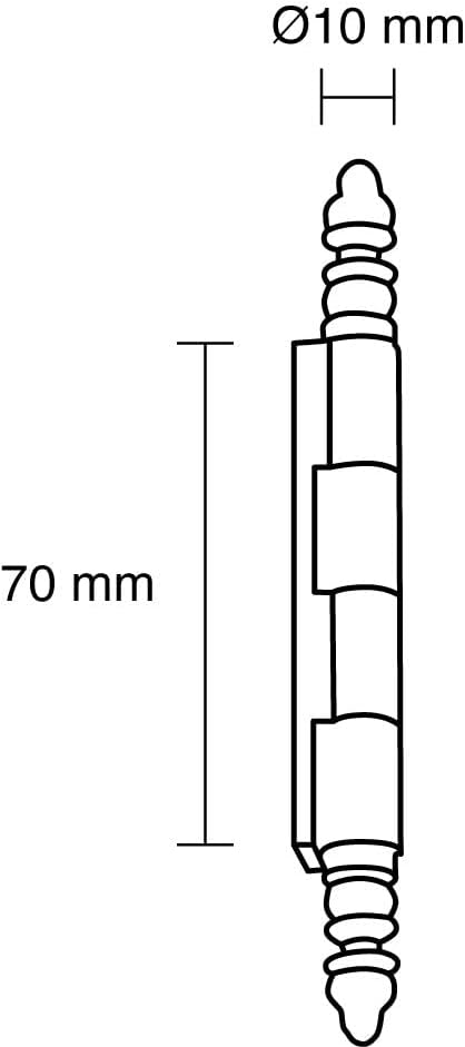 Профили Richelieu - BP85170BB - Традиционна - Завъртане на контур от плътен месинг - 8517 - Полиран латунная покритие