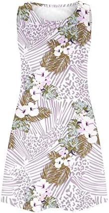 Женствена рокля за Пролетта и лятото на 2023, Плажна Риза с цветен Модел, Сарафан, Ежедневна Рокля на бретелях в стил