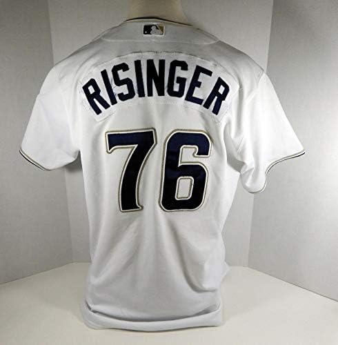 Сан Диего Падрес Бен Райзингер 76 Използвана в играта Бяла риза - Използваните в играта тениски MLB
